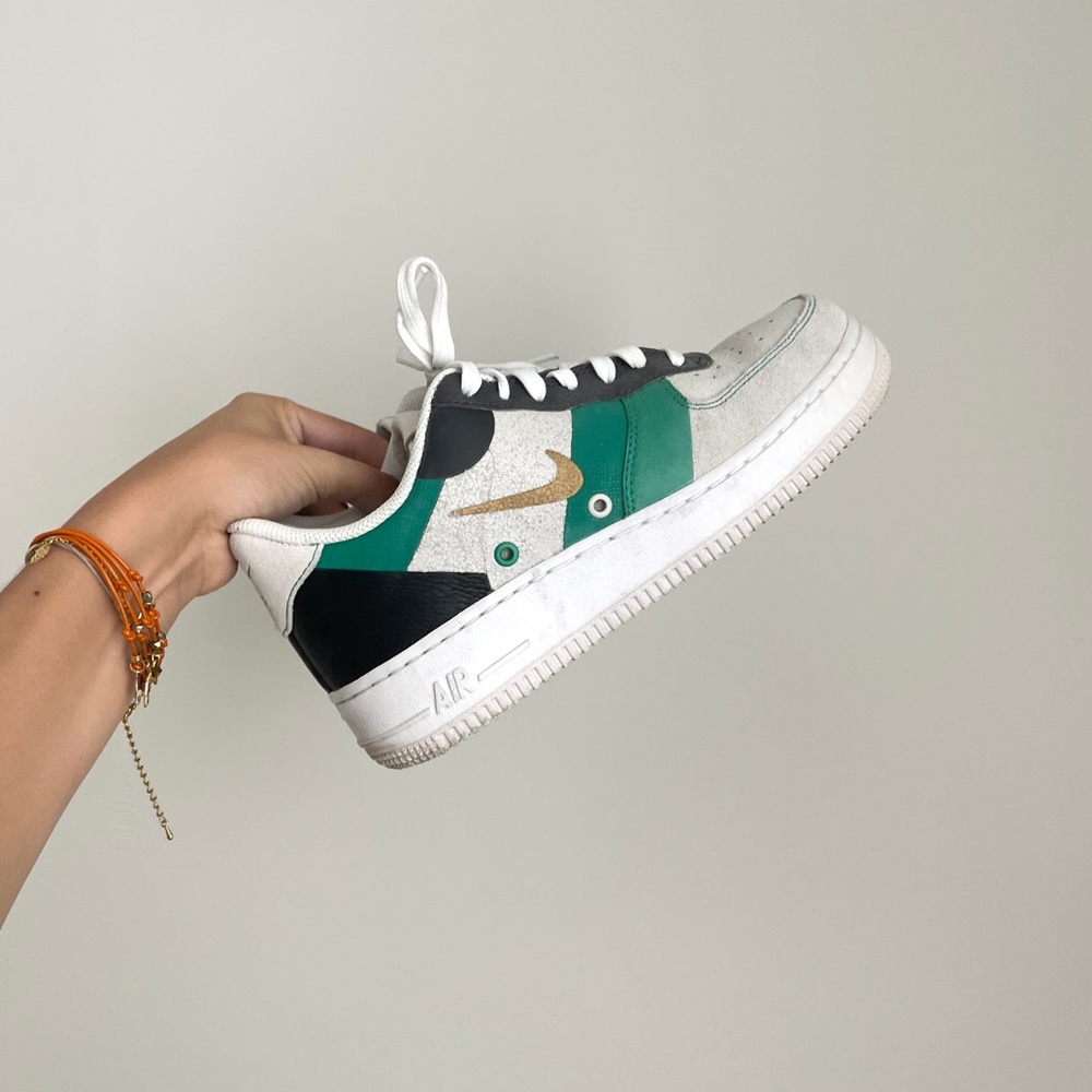 Nike Grey and Green AirForce 1 ‘07